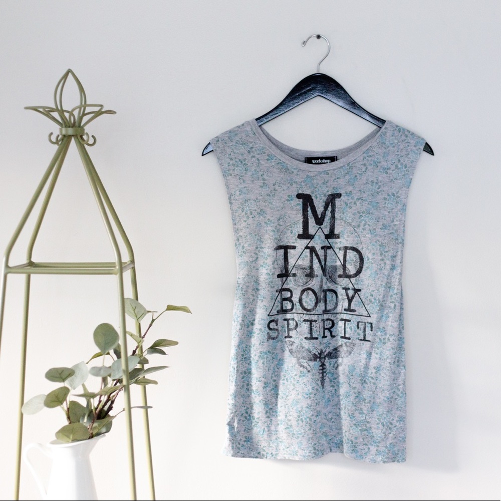 Mind Body Spirit 🌞 Open Back Top